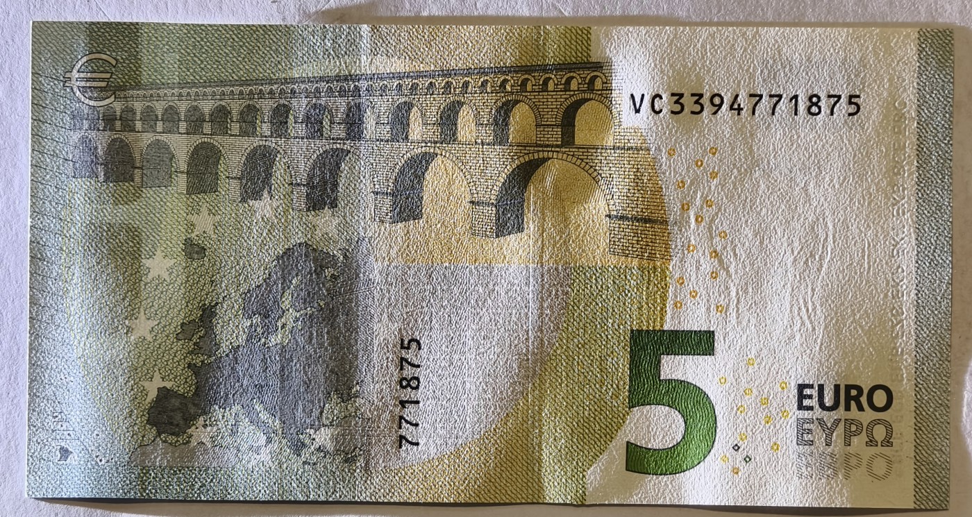 紫瑗钱币——第343期拍卖——纸币场 欧元 西班牙 2013年 加尔桥 5欧元 UNC