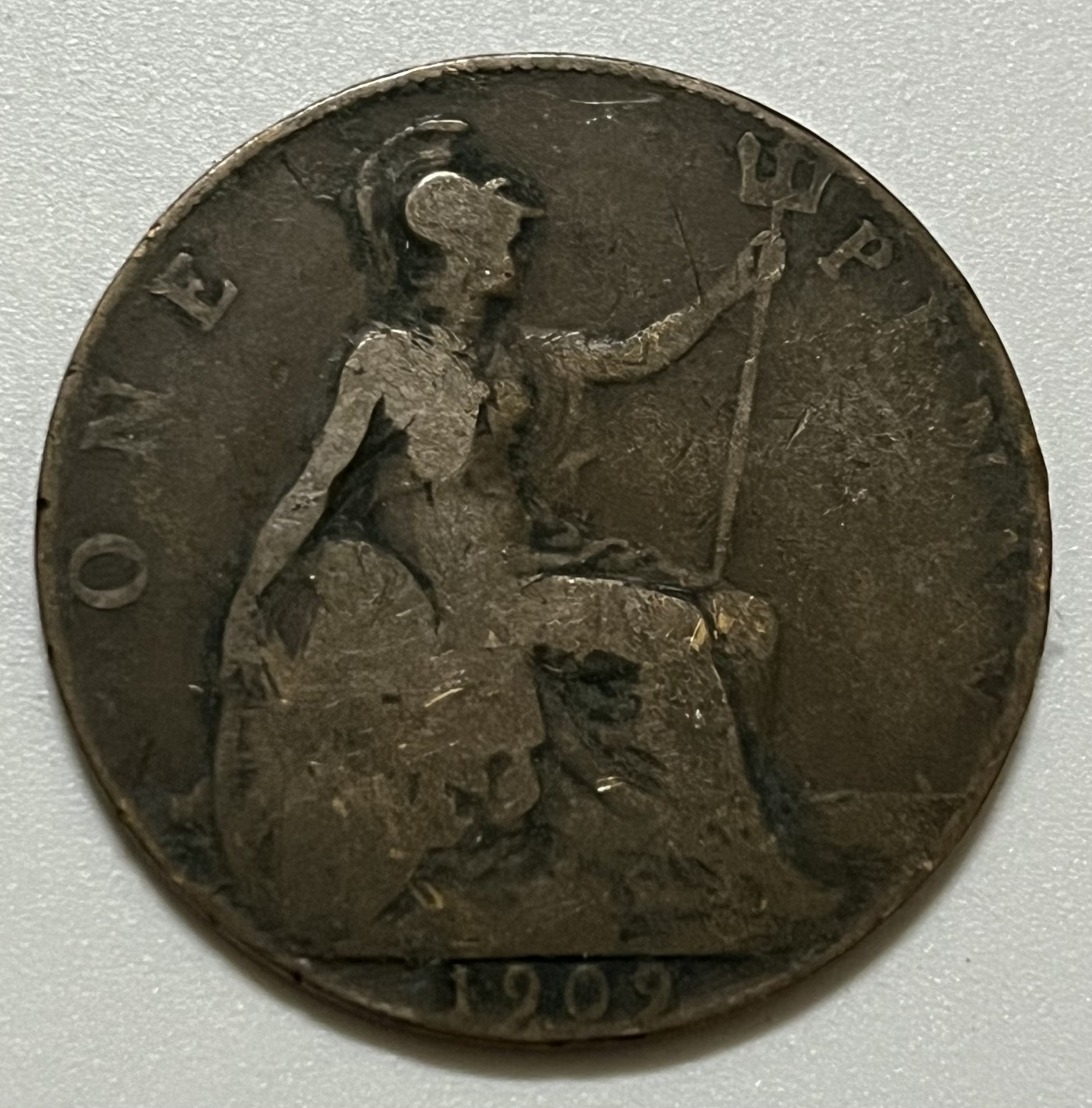 神仙姐姐散币好品专场第三十六期（无佣金满邮自动发出 1909年 英国1便士 爱德华七世