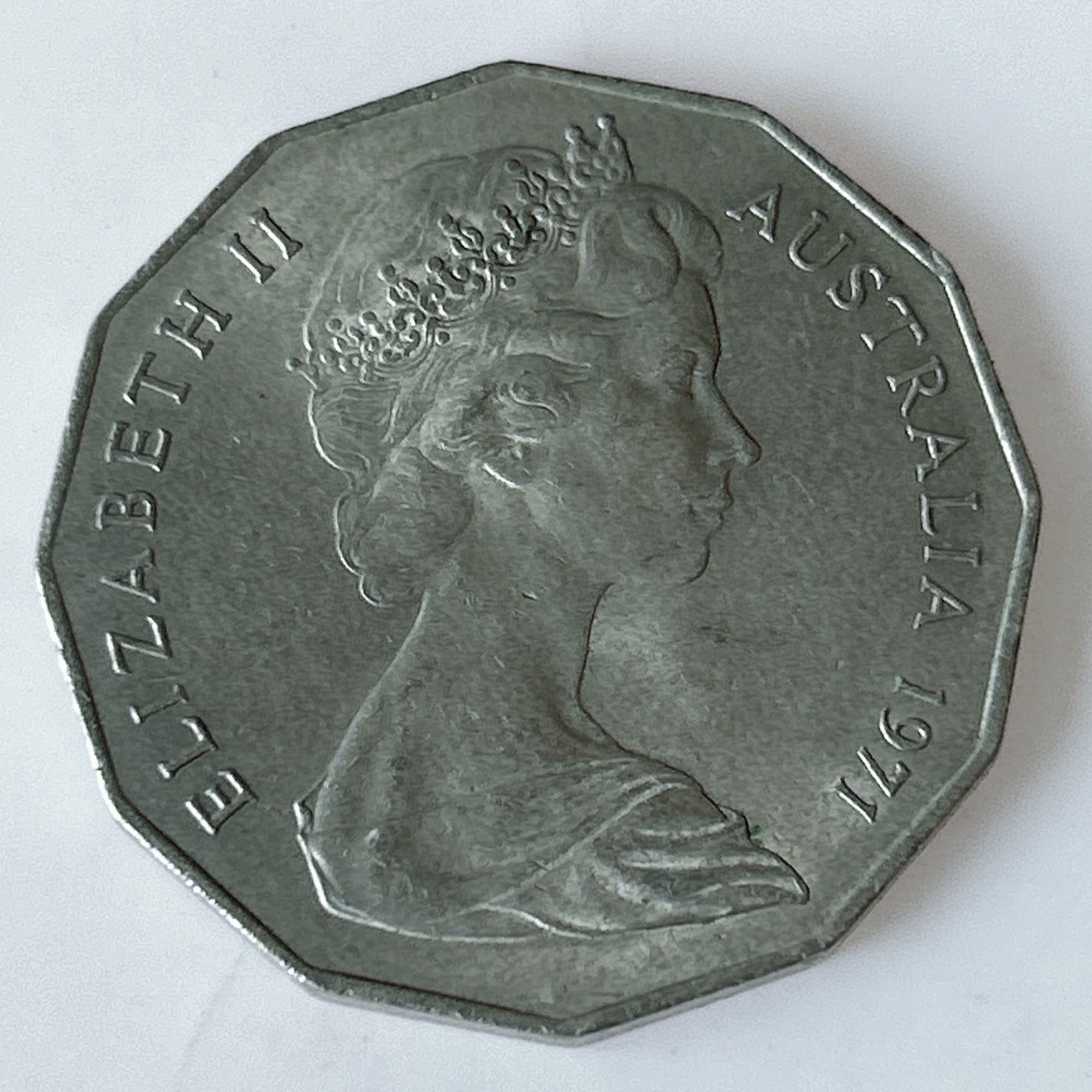 海外回流1元起拍小铺 各国钱币散币场 第11期 澳大利亚1971年50分 原光品