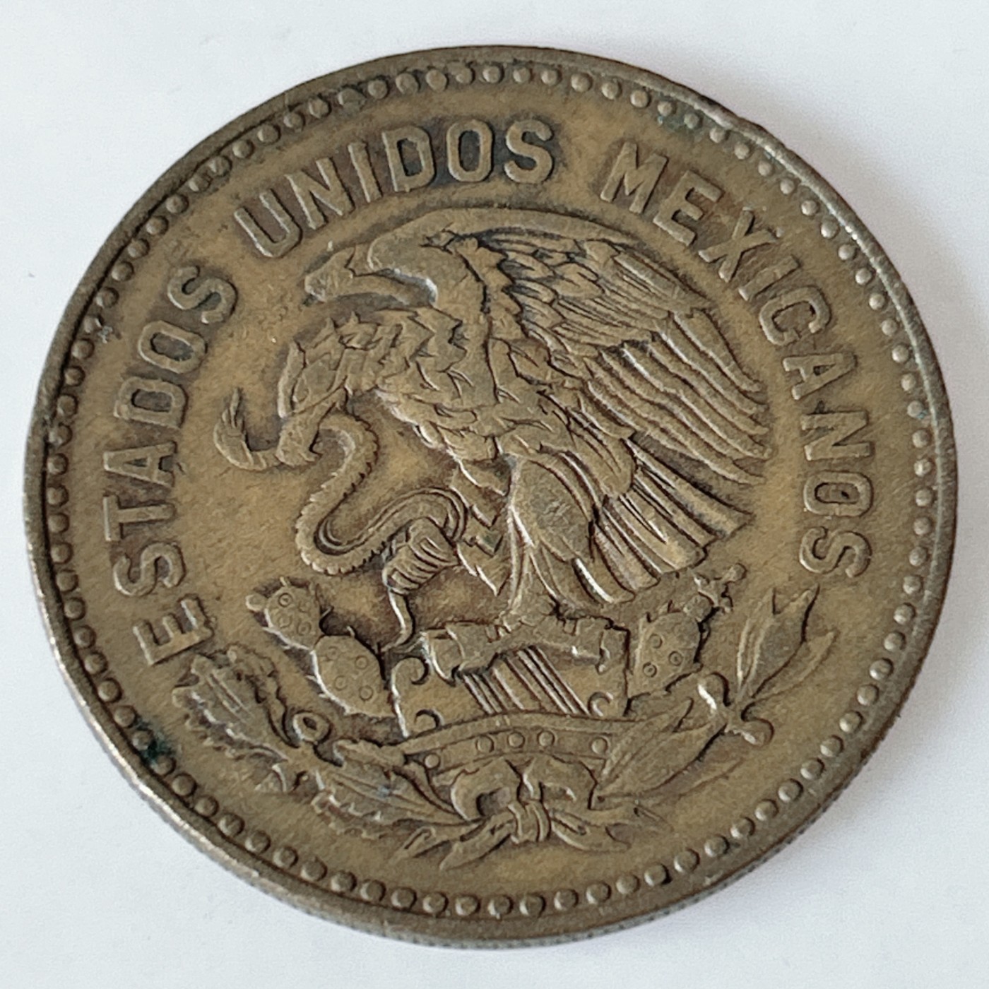 海外回流1元起拍小铺 各国钱币散币场 第11期 墨西哥1956年50分铜币 瓜特穆斯酋长