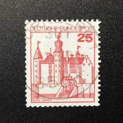 ↓君缘收藏77期☞钱币邮品↓无佣金、可寄存、满10元包邮  - 德国邮票西德，1978年邮票 城堡和宫殿 邮票