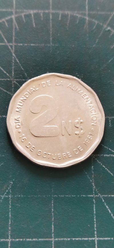 外国硬币初藏2024年第11场 -  乌拉圭2比索镍币1981年