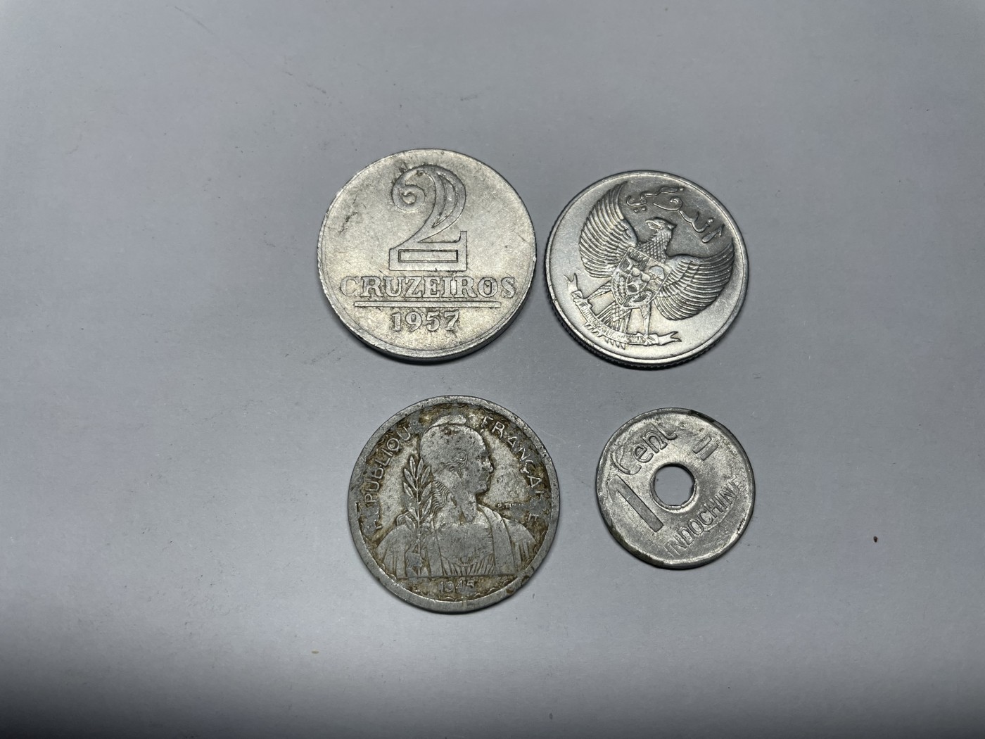 2024年集古藏今外币拍卖第五期-第8场—（总第48拍） 各国铝币4枚