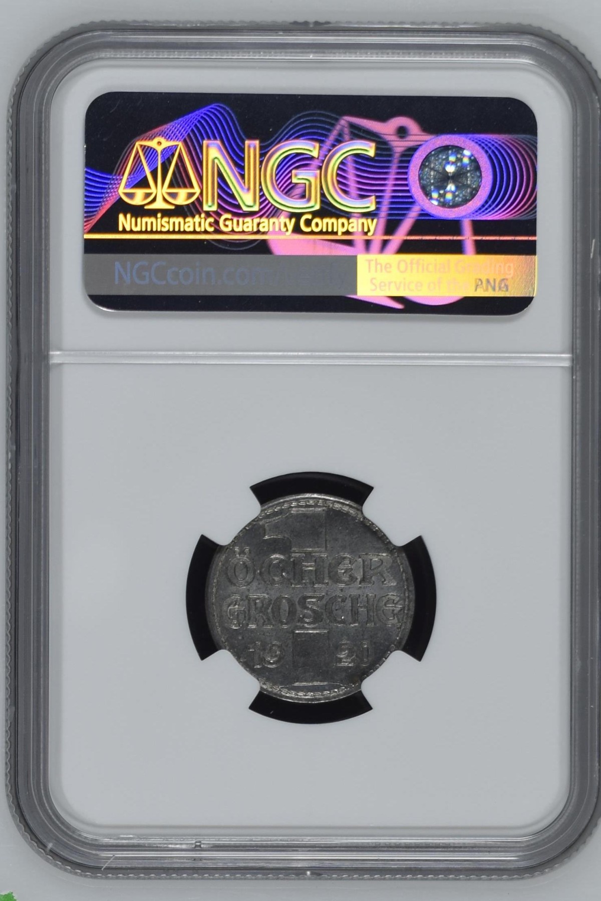 长老汇龙年精选第四场 1920 德紧亚琛妇人头10芬尼铁币，NGC MS64分，季军分，更高分仅有4枚