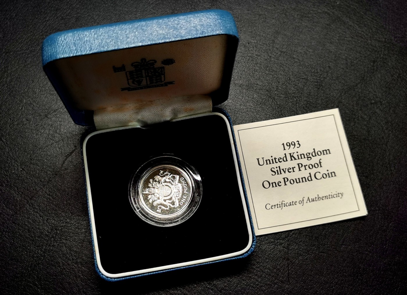 凡希社世界钱币微拍第二百六十七期 1993英国精铸1镑银币原盒证书！