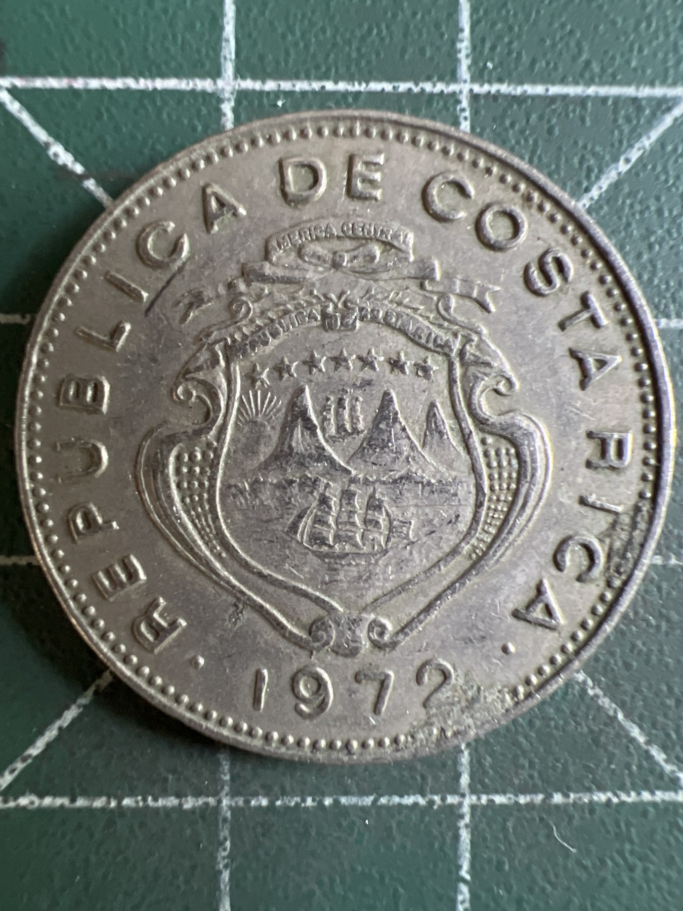 第585期 硬币专场 （无押金，捡漏，全场50包邮，偏远地区除外，接收代拍业务） 哥斯达黎加50分 1972年