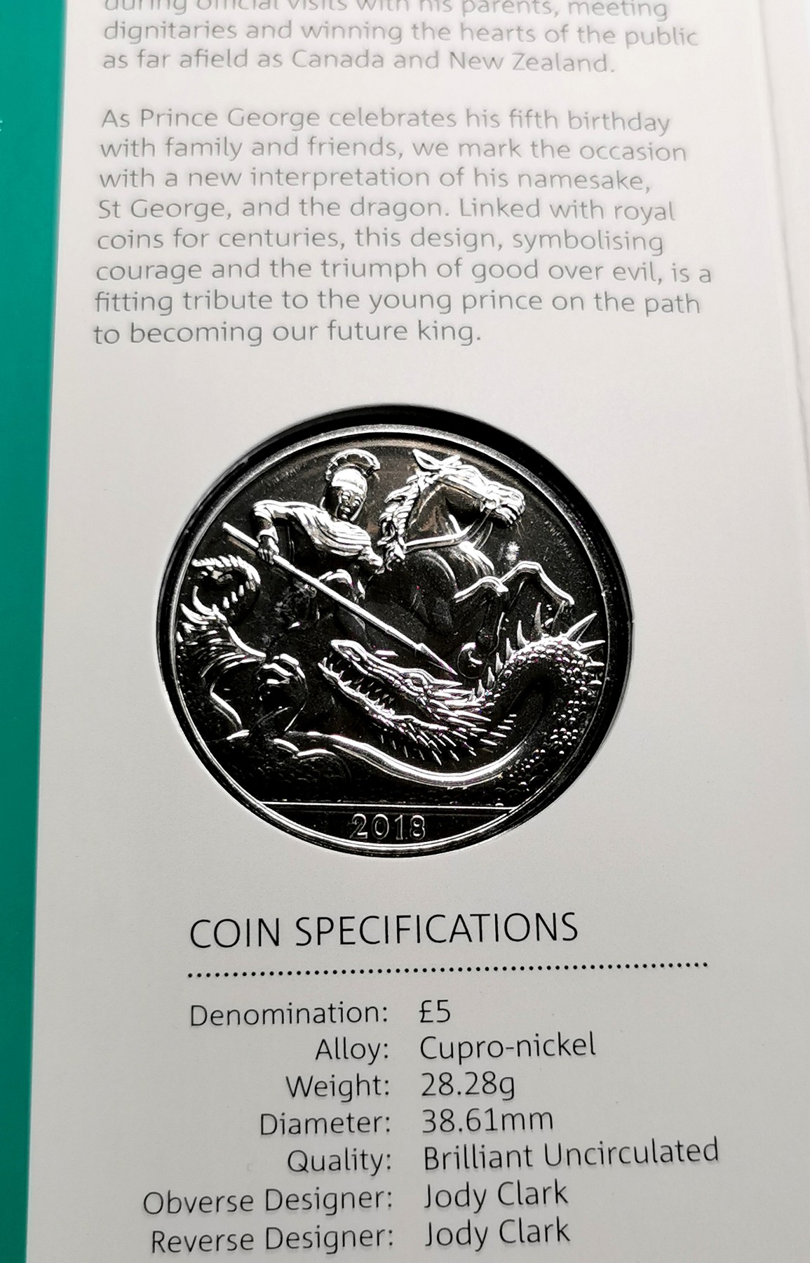 凡希社世界钱币微拍第二百六十七期 2018英国硬币年册13枚套，5镑*1，2镑*3，50便士*1