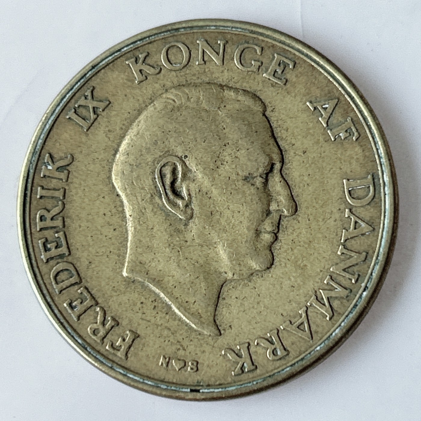 海外回流1元起拍小铺 各国钱币散币场 第11期 丹麦1949年2克朗铜币