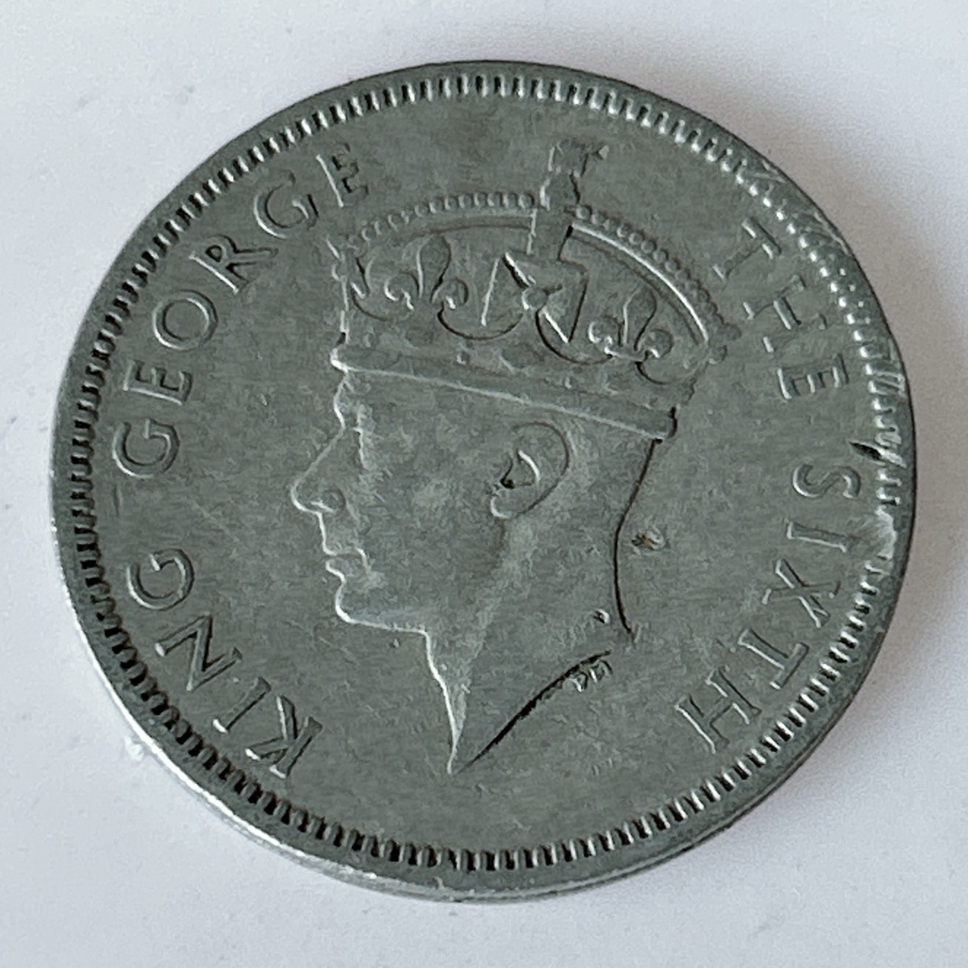 海外回流1元起拍小铺 各国钱币散币场 第11期 英属毛里求斯1950年半卢比 乔五