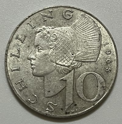 神仙姐姐散币好品专场第三十六期（无佣金满邮自动发出 - 1968年 奥地利10先令银币