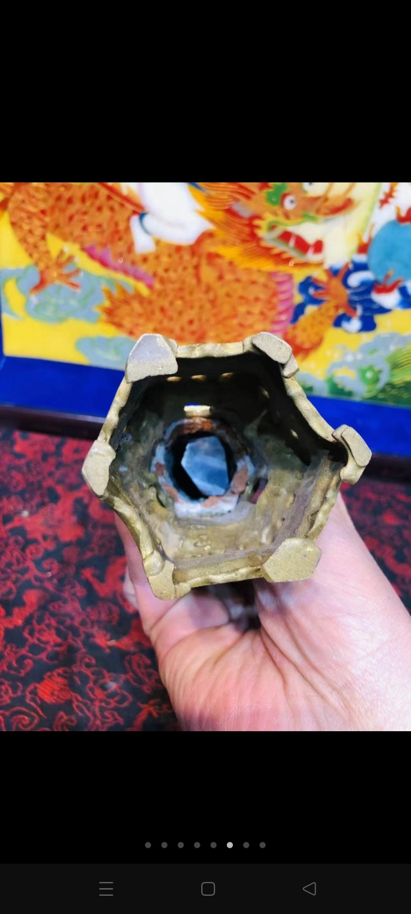 早期 铜 文昌塔一座！里带天然紫水晶！十分有意思！寓意好！居家摆放 学业有成！步步高升！陈设摆放精品！塔重二斤左右！水晶不小13公分！内有乾坤！收藏精品！