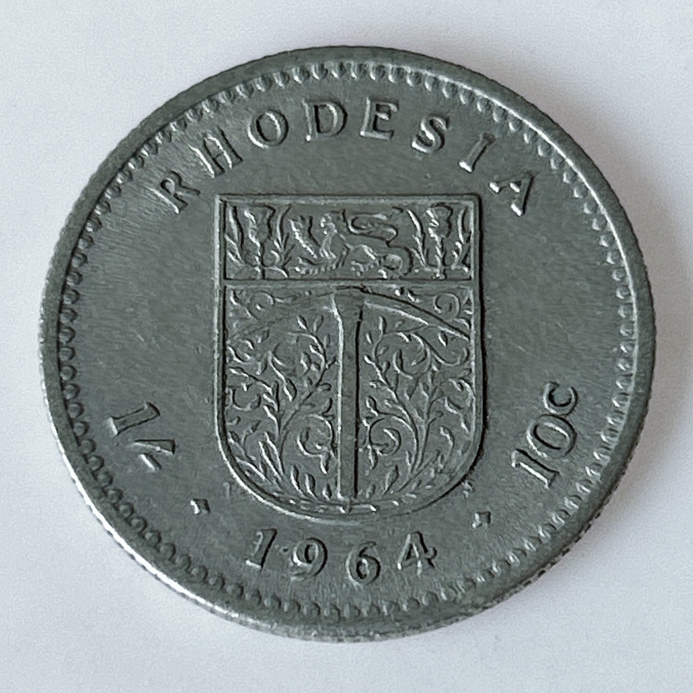 海外回流1元起拍小铺 各国钱币散币场 第11期 英属罗德西亚1964年10分