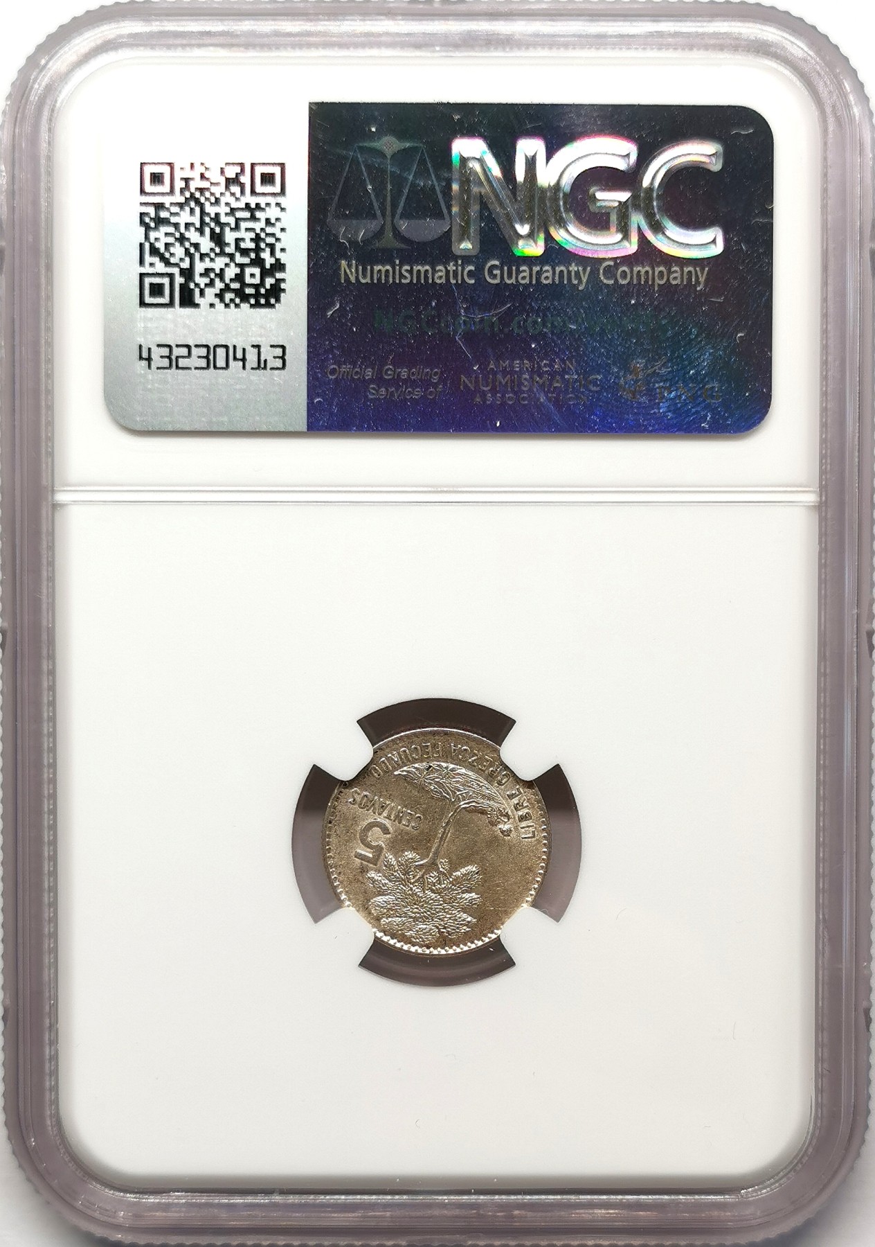 凡希社世界钱币微拍第二百六十七期 1961危地马拉5分银币NGC-MS62