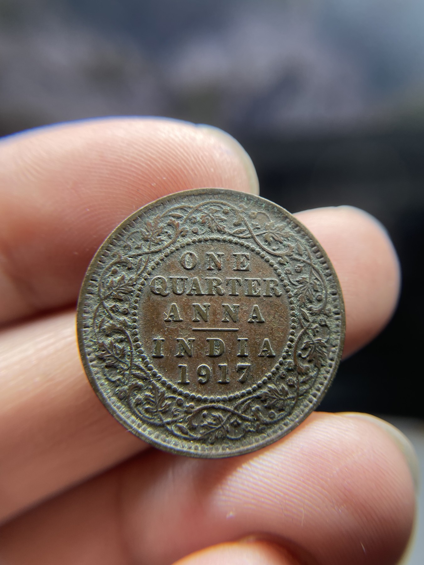 2024年集古藏今外币拍卖第五期-第8场—（总第48拍） 1917年英属印度1/4安娜