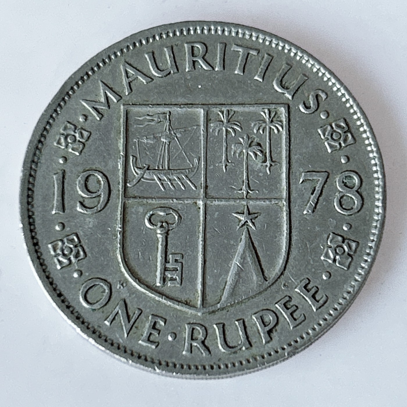 海外回流1元起拍小铺 各国钱币散币场 第11期 英属毛里求斯1978年1卢比