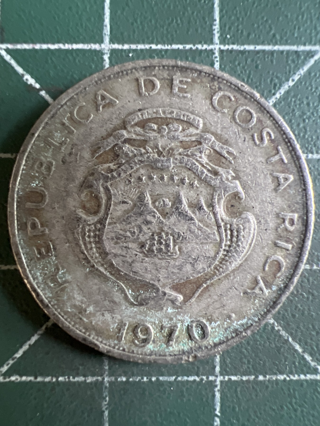 第585期 硬币专场 （无押金，捡漏，全场50包邮，偏远地区除外，接收代拍业务） 哥斯达黎加50分 1970年