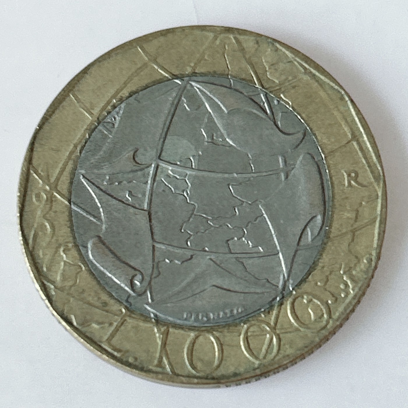 海外回流1元起拍小铺 各国钱币散币场 第11期 意大利1997年1000里拉双色币