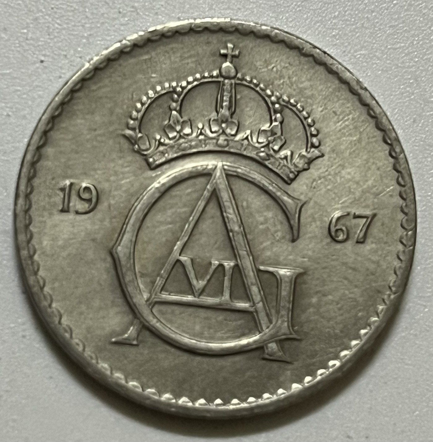 神仙姐姐散币好品专场第三十六期（无佣金满邮自动发出 1967年 瑞典50欧尔