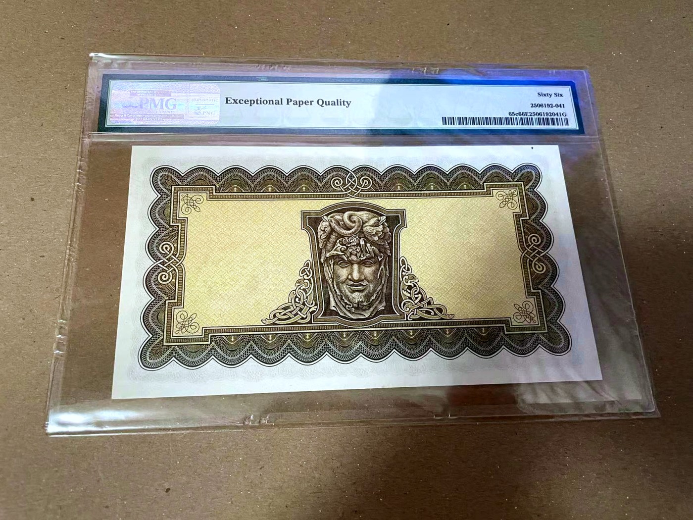 【Blue Auction】✨世界纸币精拍第468期【精】 【01B冠】爱尔兰 1975年5镑 PMG66EPQ 拉弗雷夫人