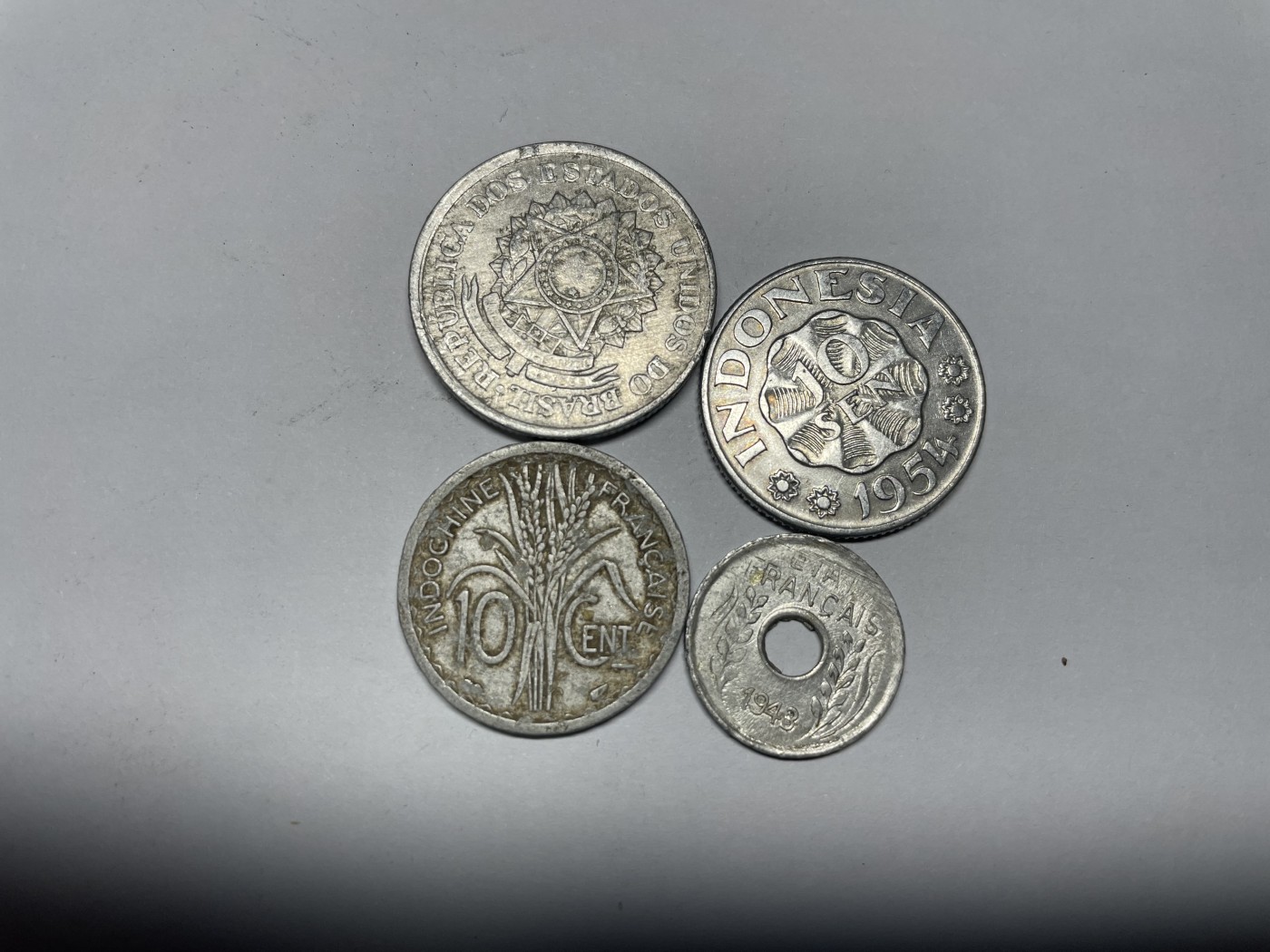 2024年集古藏今外币拍卖第五期-第8场—（总第48拍） 各国铝币4枚