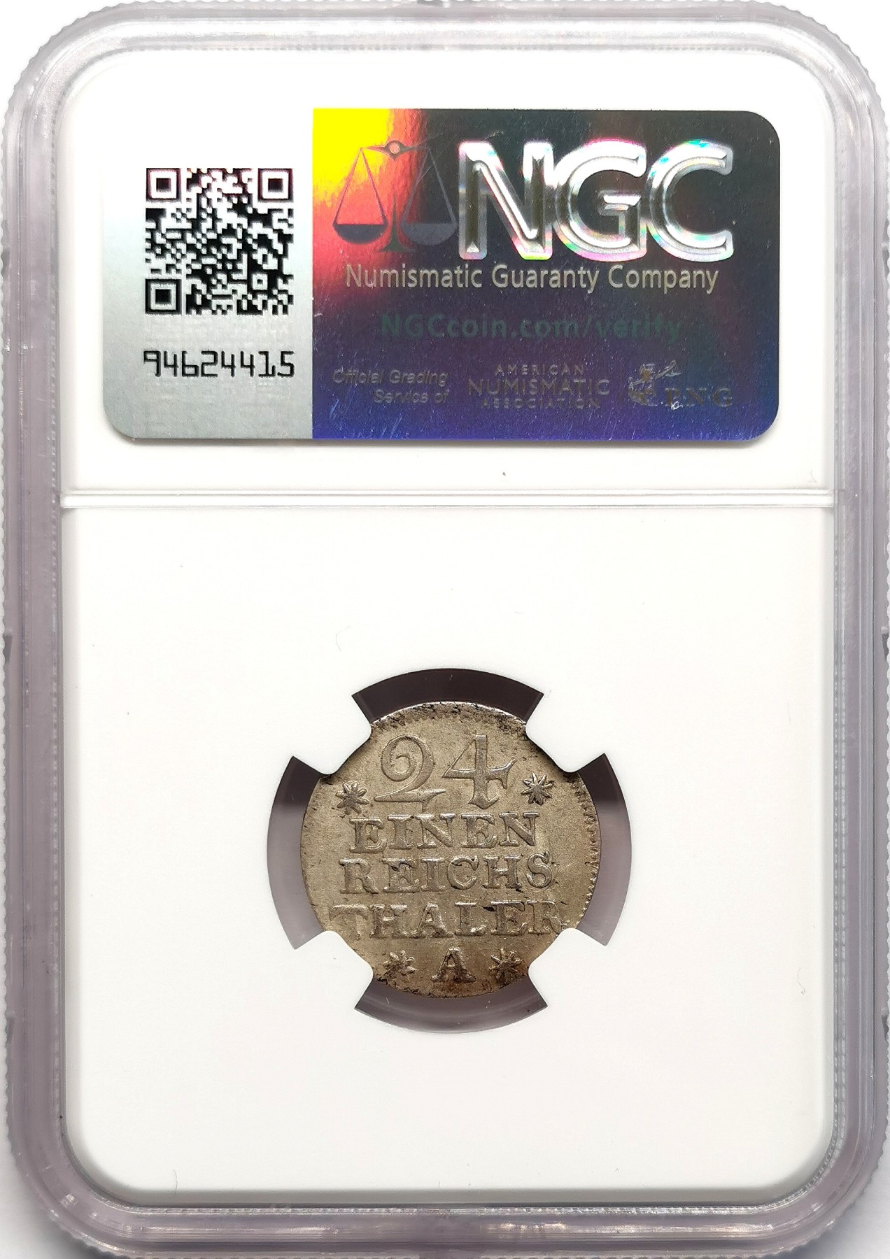 凡希社世界钱币微拍第二百六十七期 1753A普鲁士1/24泰勒NGC-MS62