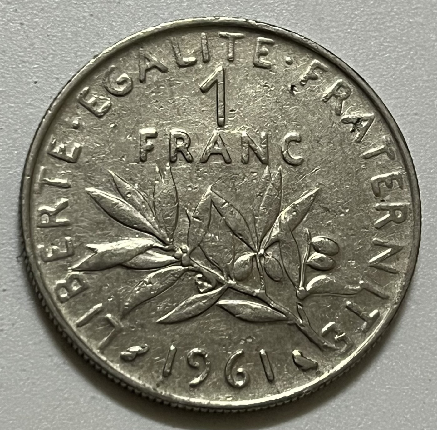 神仙姐姐散币好品专场第三十六期（无佣金满邮自动发出 1961年 法国1法郎