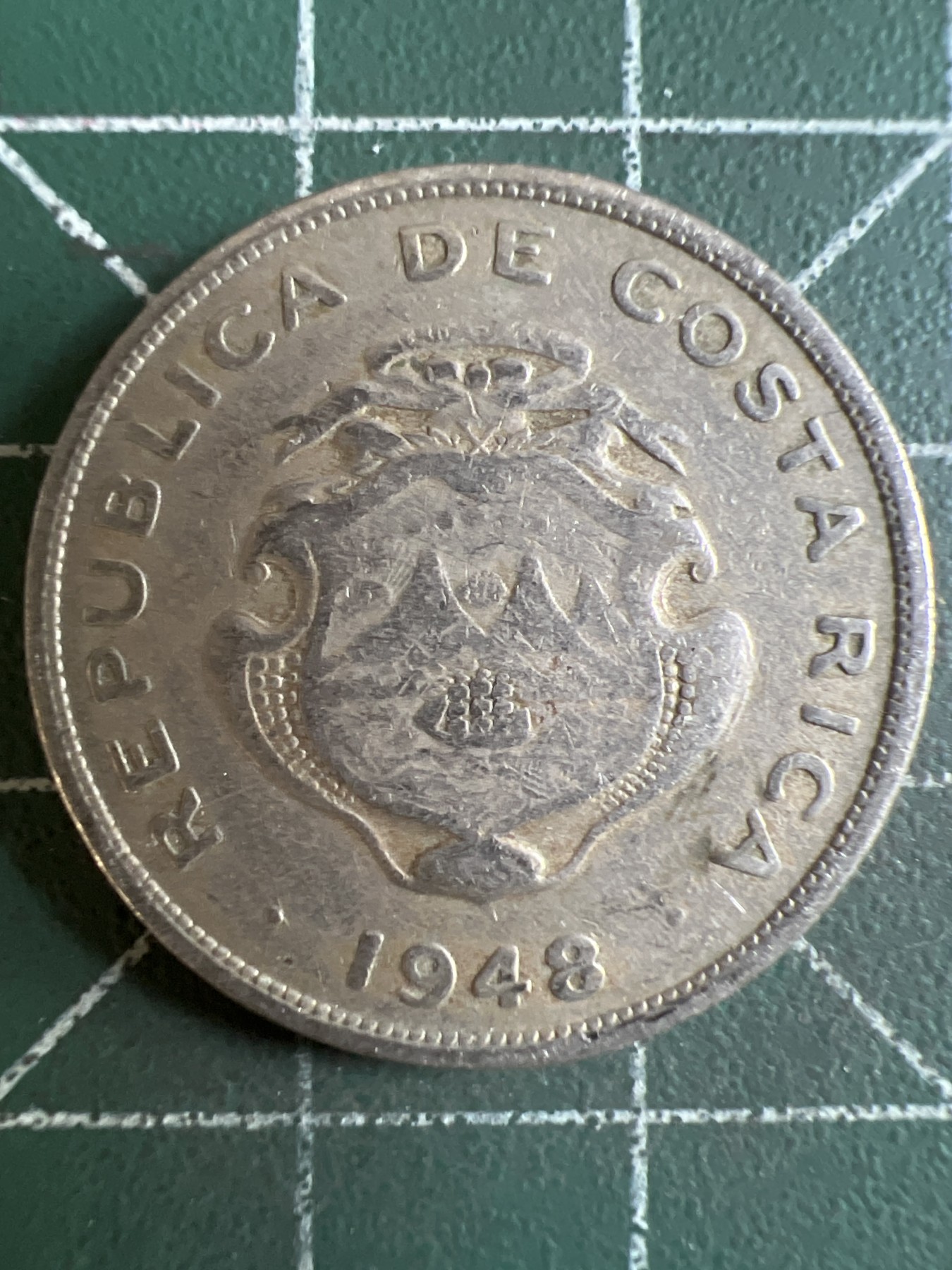 第585期 硬币专场 （无押金，捡漏，全场50包邮，偏远地区除外，接收代拍业务） 哥斯达黎加50分 1948年