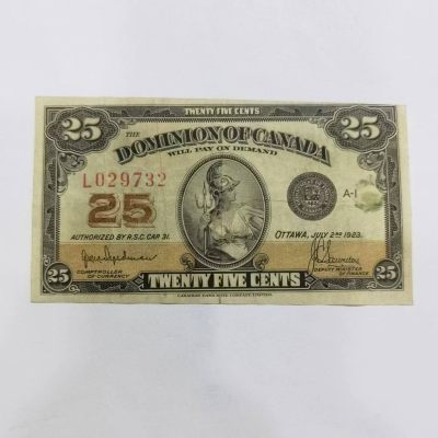 各国外币第37期 - 加拿大25分 1923年