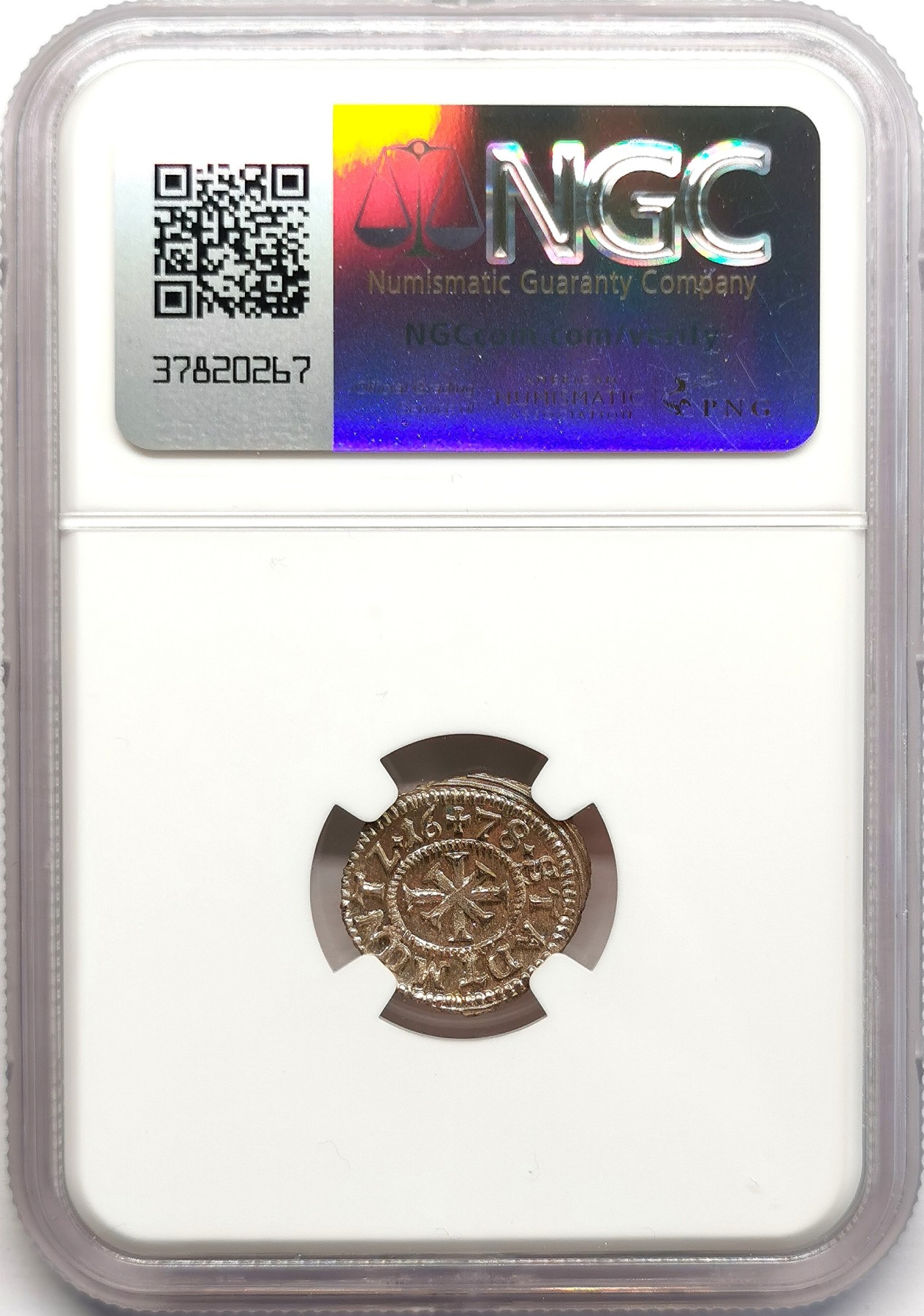 凡希社世界钱币微拍第二百六十七期 1678帝国自由市纽伦堡城徽版1K银辅币NGC-MS66，罕见高分！