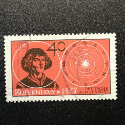 ↓君缘收藏77期☞钱币邮品↓无佣金、可寄存、满10元包邮  - 德国邮票，1973年德国名人天文学家哥白尼诞生500周年邮票