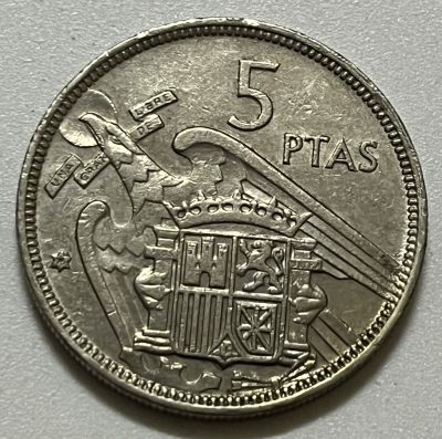 神仙姐姐散币好品专场第三十六期（无佣金满邮自动发出 - 1957年 西班牙5比塞塔