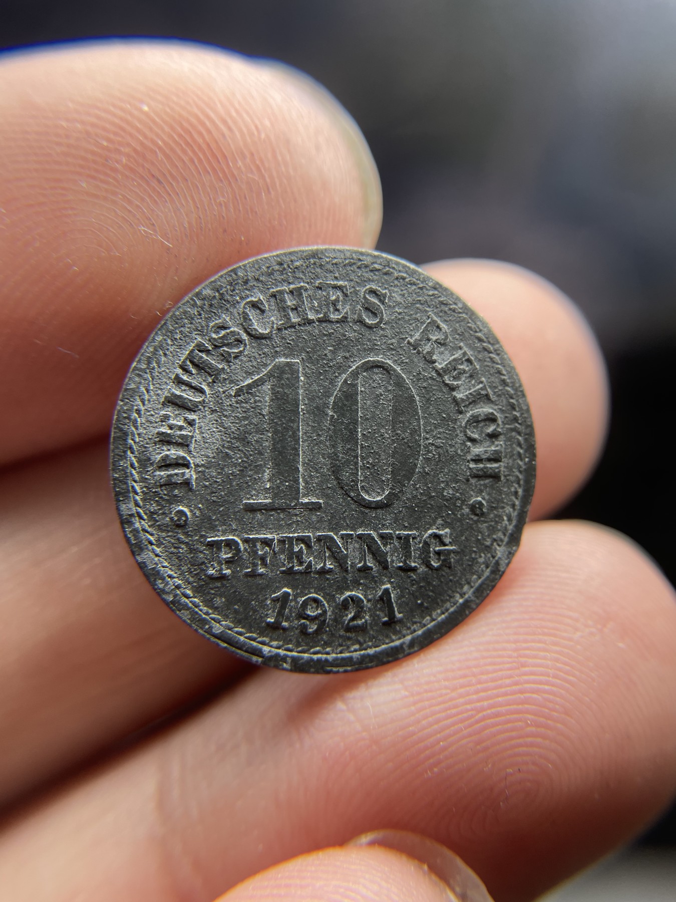 2024年集古藏今外币拍卖第五期-第8场—（总第48拍） 1921年德国10芬尼锌币