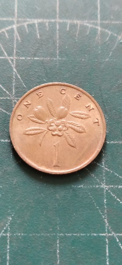 外国硬币初藏2024年第11场 - 牙买加一分铜币，1970年。