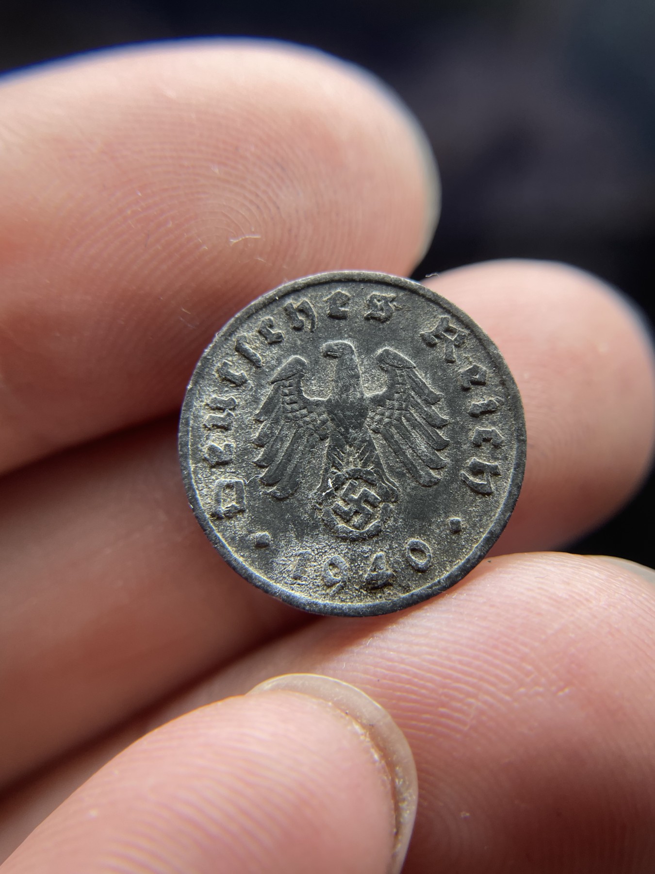 2024年集古藏今外币拍卖第五期-第8场—（总第48拍） 1940年德国1芬尼锌币