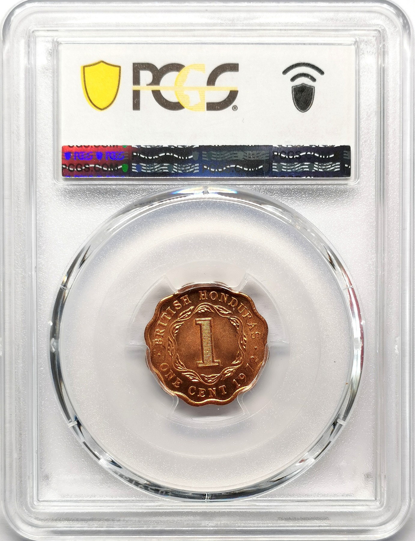 凡希社世界钱币微拍第二百六十七期 1972英属洪都拉斯1分PCGS-MS66