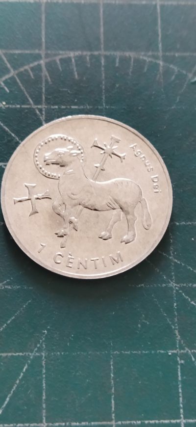 外国硬币初藏2024年第11场 - 安道尔一分铝币2002年未用。