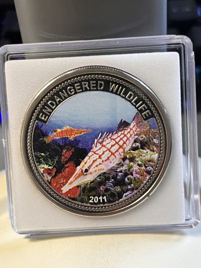 【海寕潮】拍卖第107期【五一快乐场】 - 【海寧潮】帕劳2011年海洋生物鱼类彩色纪念币