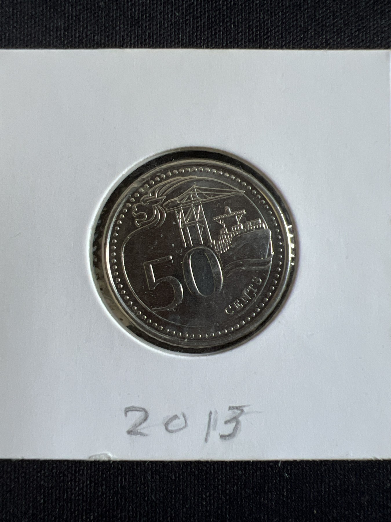 第585期 硬币专场 （无押金，捡漏，全场50包邮，偏远地区除外，接收代拍业务） 新加坡50分