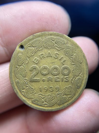 2024年集古藏今外币拍卖第五期-第8场—（总第48拍） - 1939年巴西2000瑞斯