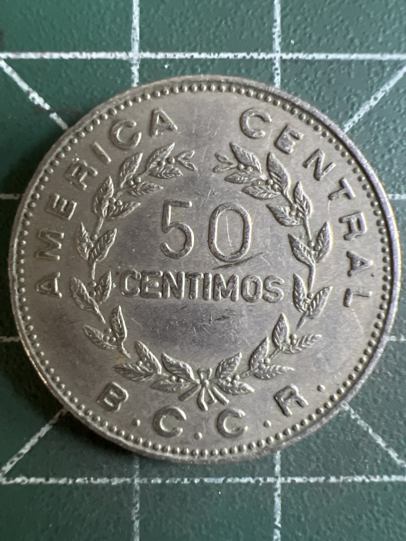 第585期 硬币专场 （无押金，捡漏，全场50包邮，偏远地区除外，接收代拍业务） 哥斯达黎加50分 1972年