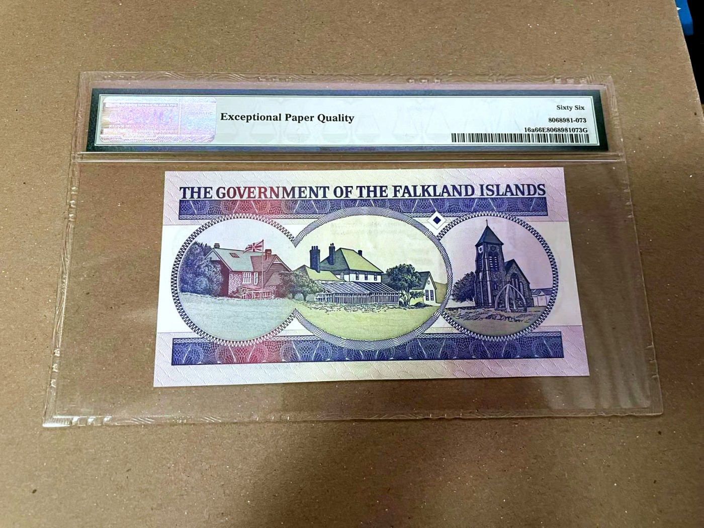 【Blue Auction】✨世界纸币精拍第468期【精】 【A冠无47】福克兰群岛 1990年50镑 最高值 PMG66EPQ 女王