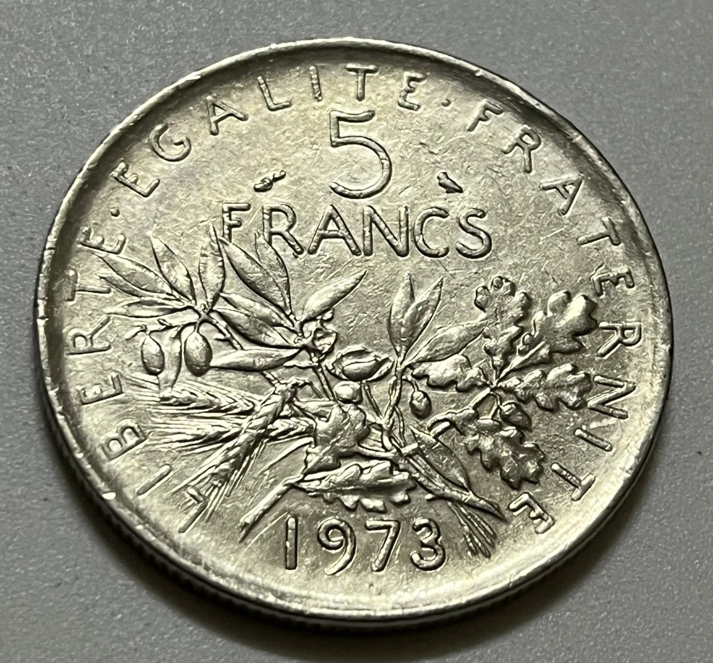 神仙姐姐散币好品专场第三十六期（无佣金满邮自动发出 1973年 法国5法郎