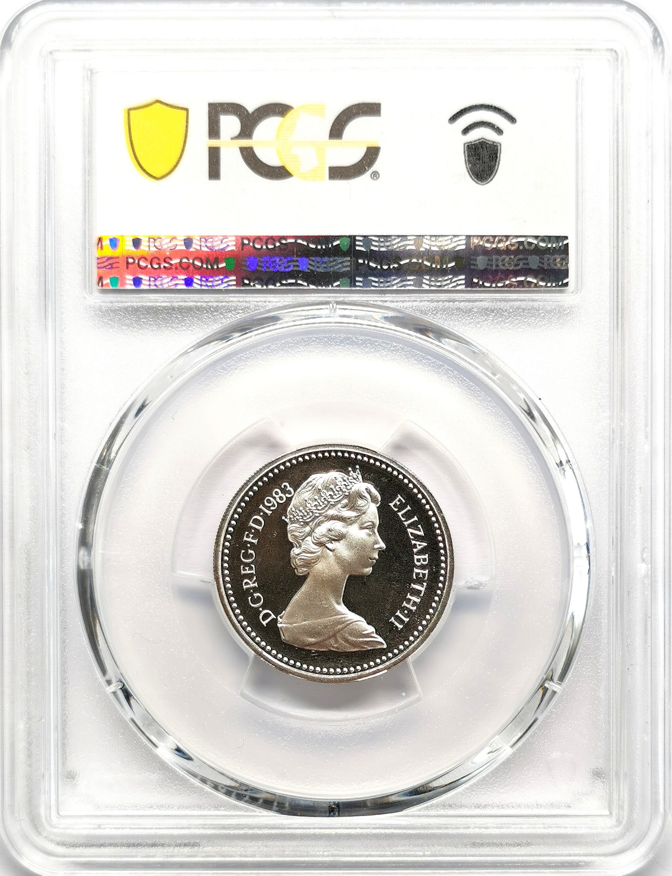 凡希社世界钱币微拍第二百六十七期 1983英国皇家纹章1英镑银币精铸PCGS-PR68DCAM