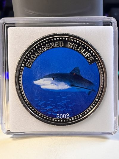 【海寕潮】拍卖第107期【五一快乐场】 - 【海寧潮】帕劳2008年海洋生物鲨鱼彩色纪念币