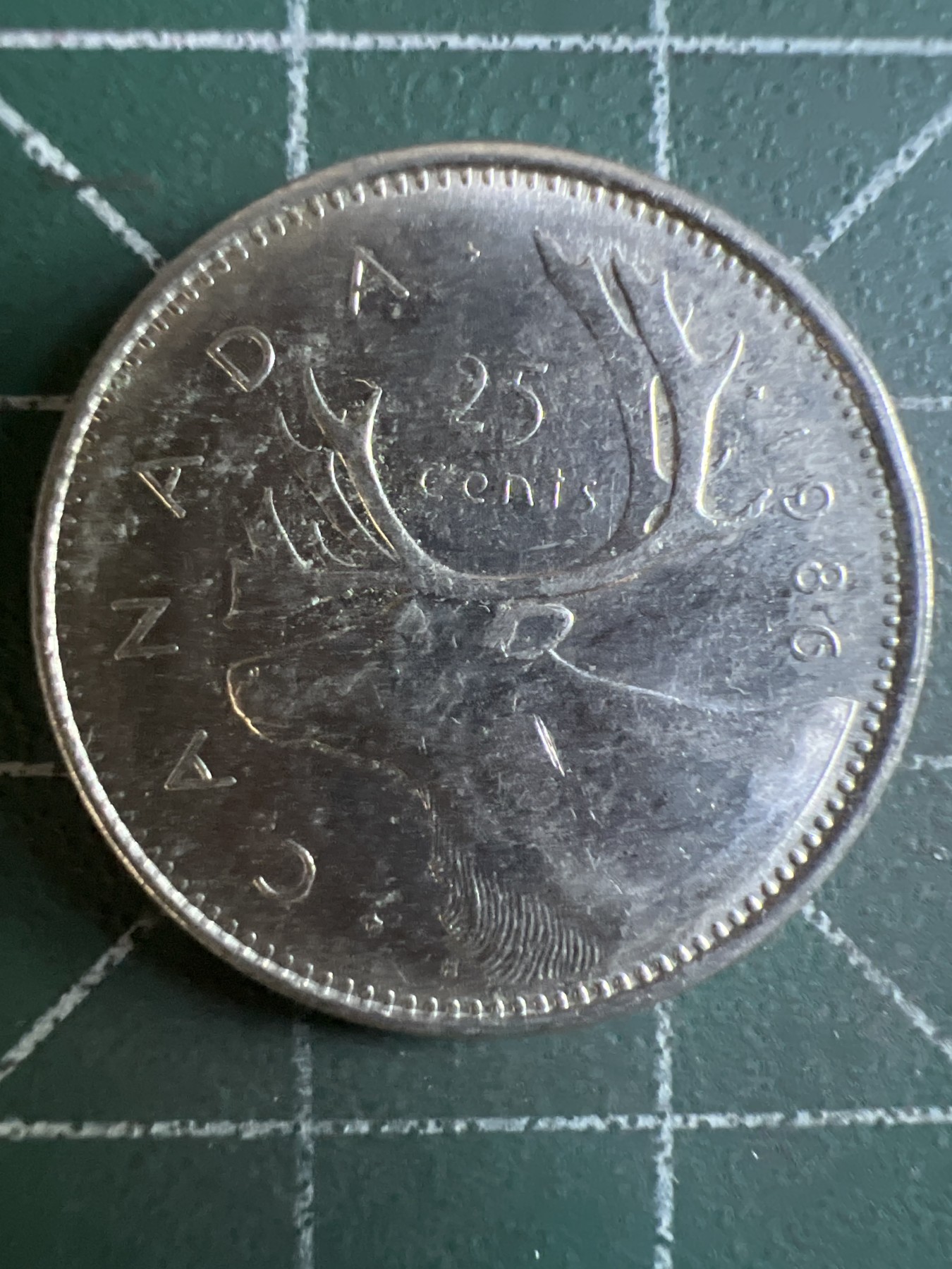 第587期 硬币专场 （无押金，捡漏，全场50包邮，偏远地区除外，接收代拍业务） 加拿大25分 青年 1986年