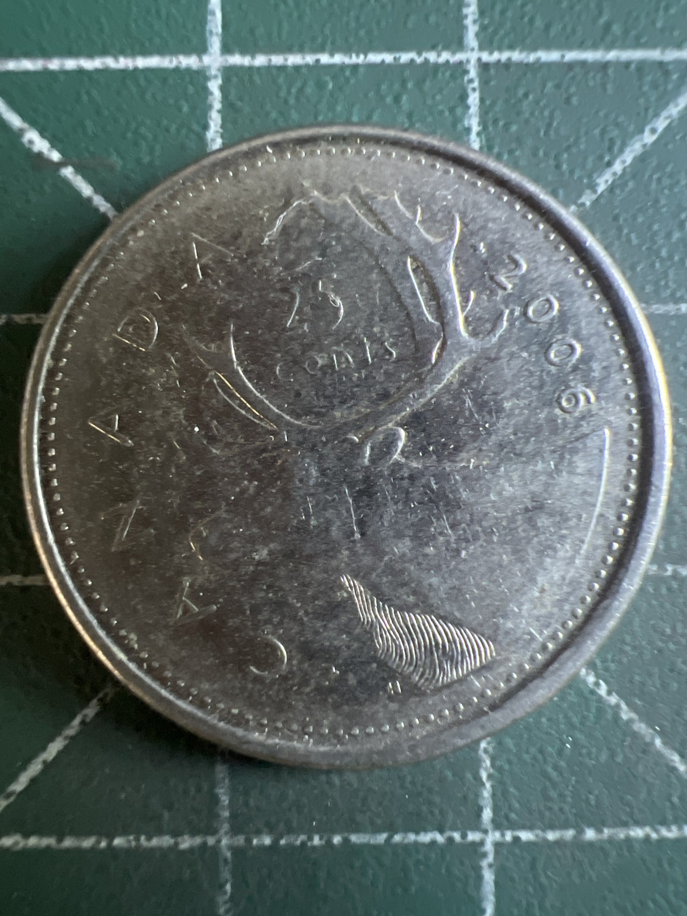 第587期 硬币专场 （无押金，捡漏，全场50包邮，偏远地区除外，接收代拍业务） 加拿大25分 老年 2006年