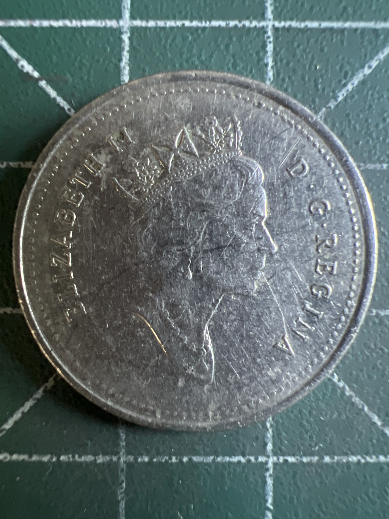 第588期 硬币专场 （无押金，捡漏，全场50包邮，偏远地区除外，接收代拍业务） 加拿大25分 高冠 1995年