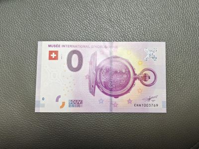 欧盟 0欧元纪念钞 瑞士钟表 2018年 全新UNC - 欧盟 0欧元纪念钞 瑞士钟表 2018年 全新UNC