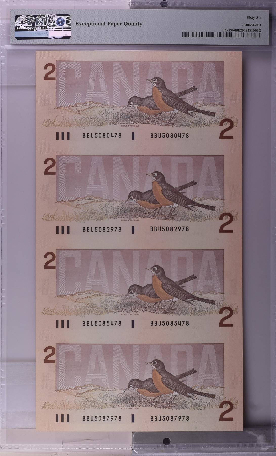 最美潜江 Canada, Bank of Canada, $2 1986 - Printer: BABN
