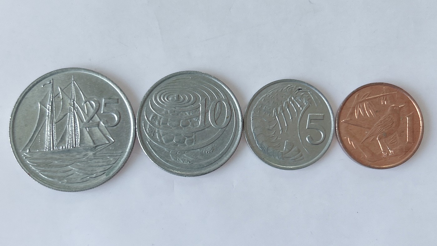 第一海外回流一元起拍收藏 散币专场 第85期 开曼群岛1977年硬币4枚套